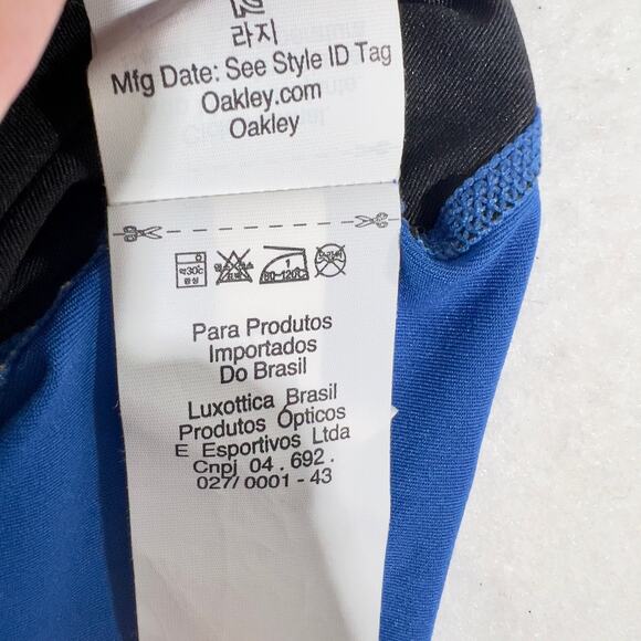 Oakley Swift Tank Top Hydrolix Woman's Large 532249 Imperial Blue All Over Logo - Picture 11 of 16